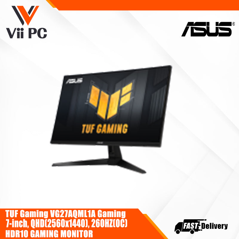 TUF Gaming VG27AQML1A Gaming Monitor – 27-inch, QHD(2560x1440), Overclock to 260Hz (native 240Hz), GAMING MONITOR