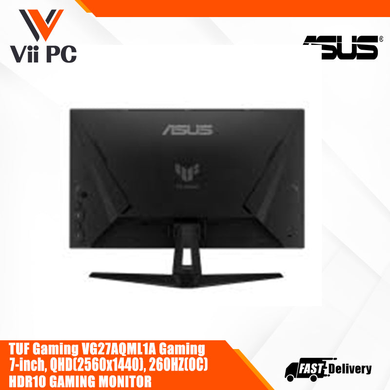 TUF Gaming VG27AQML1A Gaming Monitor – 27-inch, QHD(2560x1440), Overclock to 260Hz (native 240Hz), GAMING MONITOR