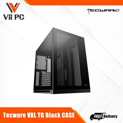 Tecware VXL TG Dual Chamber ATX Case Black or White