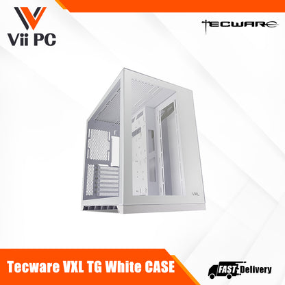 Tecware VXL TG Dual Chamber ATX Case Black or White