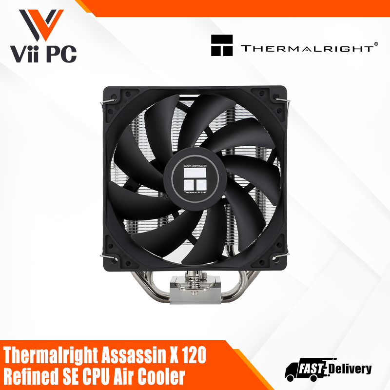 Thermalright Assassin X 120 Refined SE CPU Cooler - High-Performance Single Tower Design with Dual Fans for Optimal Cooling