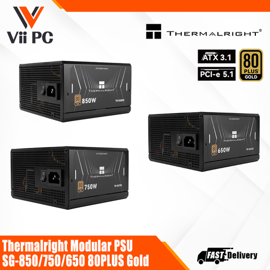Thermalright Modular PSU SG-850/750/650, 80PLUS Gold, ATX 3.1+Gen5.1, Full Modular - Black / White (5 years warranty)