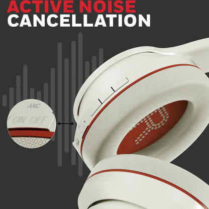 Honeywell Trueno U10 ANC Bluetooth Headphones - Grey/Silver Ultimate Series/1 Year Warranty