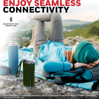 Honeywell Trueno U200 Bluetooth Speaker – Black/Olive Green Ultimate Series/1 Year Warranty