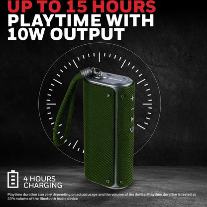 Honeywell Trueno U200 Bluetooth Speaker – Black/Olive Green Ultimate Series/1 Year Warranty