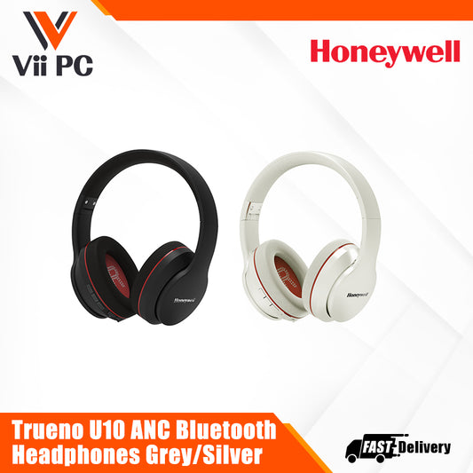 Honeywell Trueno U10 ANC Bluetooth Headphones - Grey/Silver Ultimate Series/1 Year Warranty