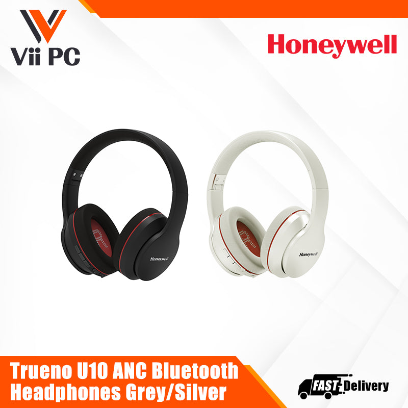 Honeywell Trueno U10 ANC Bluetooth Headphones - Grey/Silver Ultimate Series/1 Year Warranty