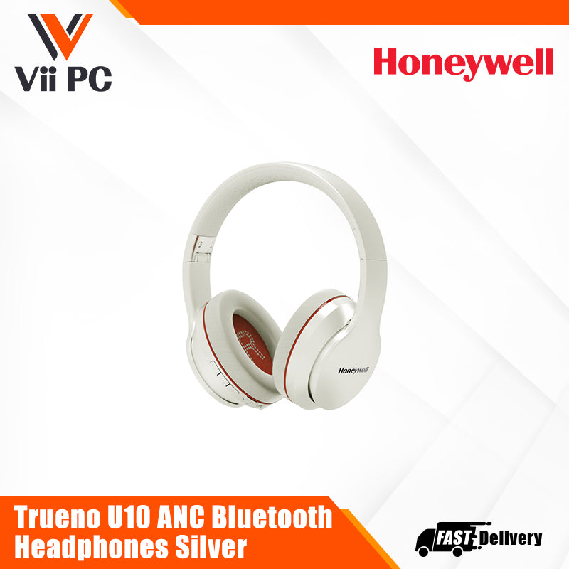 Honeywell Trueno U10 ANC Bluetooth Headphones - Grey/Silver Ultimate Series/1 Year Warranty