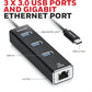 Honeywell Type-C to USB 3.0 with Gigabit Ethernet Adapter Platinum Series/3 Years Warranty