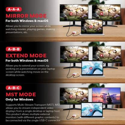 Honeywell Type C To Dual HDMI Adapter Platinum Series/3 Years Warranty