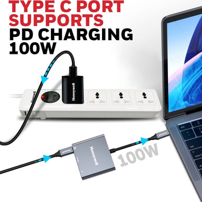 Honeywell Type C To HDMI With PD Charging and USB 3.0 Adapter Platinum Series/3 Years Warranty
