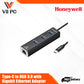Honeywell Type-C to USB 3.0 with Gigabit Ethernet Adapter Platinum Series/3 Years Warranty