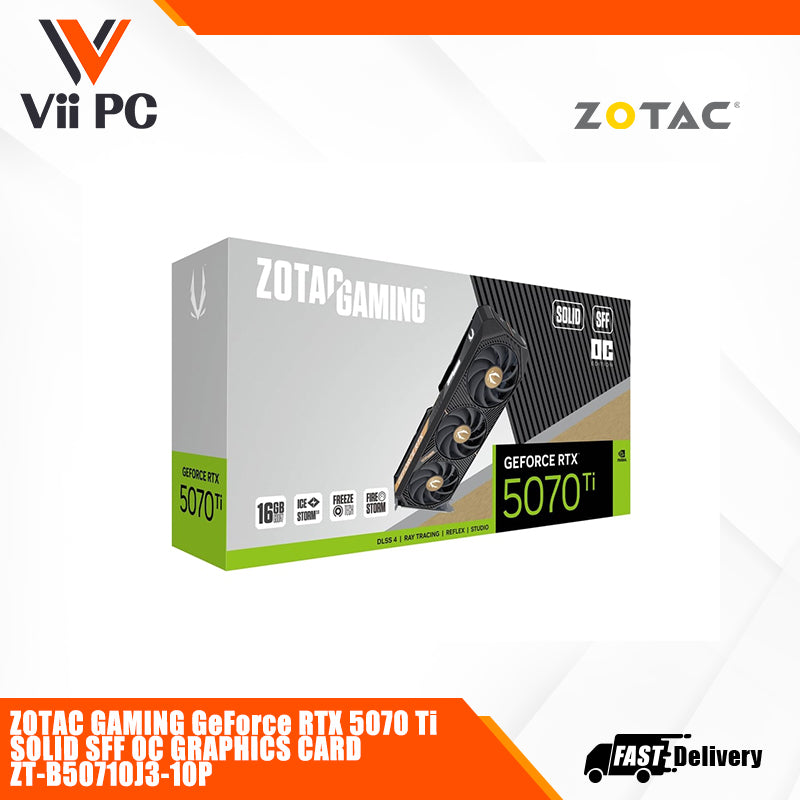 ZOTAC GAMING GeForce RTX 5070 Ti SOLID SFF OC DESKTOP GRAPFHICS CARD