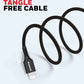 Honeywell USB TO LIGHTNING CABLE Sync & Charge 1.8 Meter (Silicone Cable) Platinum Series / 1 Year Warranty - Black/White