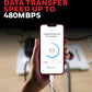 Honeywell USB TO LIGHTNING CABLE Sync & Charge 1.8 Meter (Silicone Cable) Platinum Series / 1 Year Warranty - Black/White