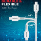 Honeywell USB TO LIGHTNING CABLE Sync & Charge 1.8 Meter (Silicone Cable) Platinum Series / 1 Year Warranty - Black/White