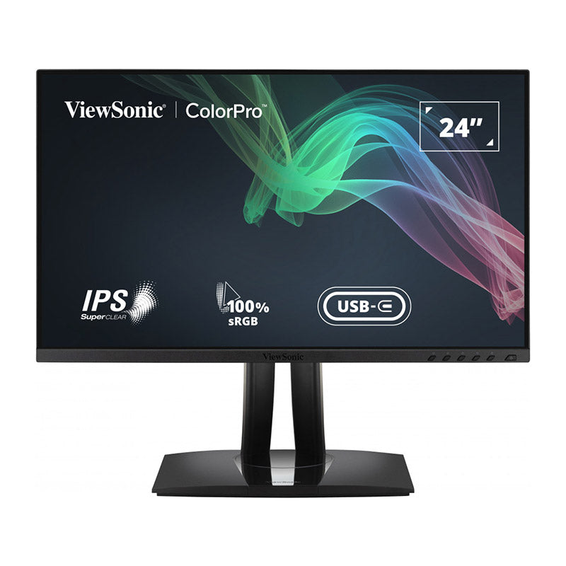 ViewSonic VP2456 24" 1080p IPS Monitor with Ultra-Thin Bezels, Color Accuracy, Pantone Validated, HDMI, DisplayPort and USB C for Professional Home and Office