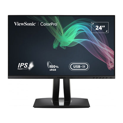 ViewSonic VP2456 24" 1080p IPS Monitor with Ultra-Thin Bezels, Color Accuracy, Pantone Validated, HDMI, DisplayPort and USB C for Professional Home and Office