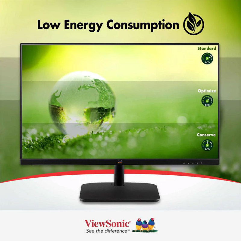 ViewSonic VA2432-H 24" 1080p IPS Monitor with Frameless Design, 100Hz Refresh rate, Flicker-Free & Blue Light Filter, for Home and Office Use