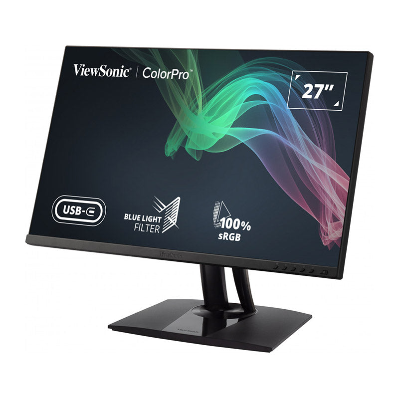 ViewSonic VP2756-2K 27" IPS 1440p Ergonomic Monitor with Ultra-Thin Bezels, Color Accuracy, Pantone Validated, HDMI, DisplayPort and USB C for Professional Home and Office