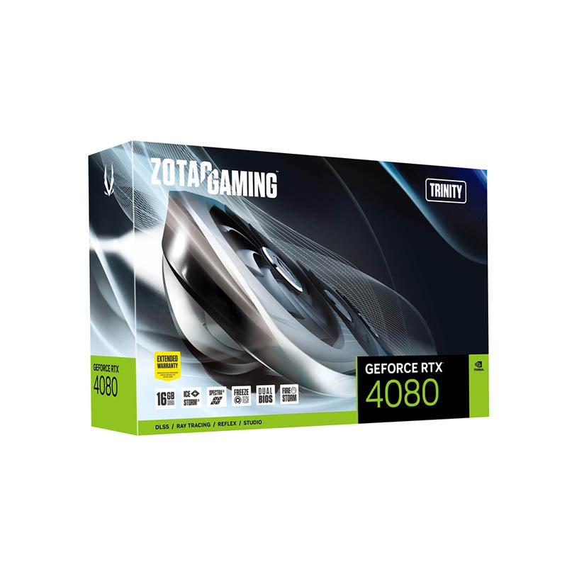 ZOTAC GAMING Trinity Non-OC GeForce RTX 4080 16GB GDDR6X PCI-E 4.0 Gaming Graphics Card (ZT-D40810D-10P)