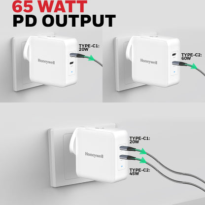 Honeywell Zest Charger – GaN 65W Ultimate Series/3 Years Warranty