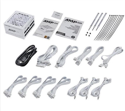 PHANTEKS AMP GH PCIe Gen 5.1 ATX 3.1 Fully Modular PSU (750W/850W/1000W) - BLACK/WHITE