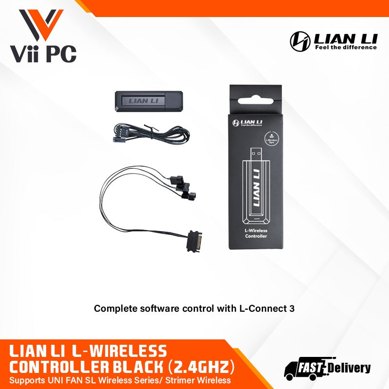 LIAN LI  L-Wireless Controller Supports UNI FAN SL Wireless Series/ Strimer Wireless BLACK OR WHITE