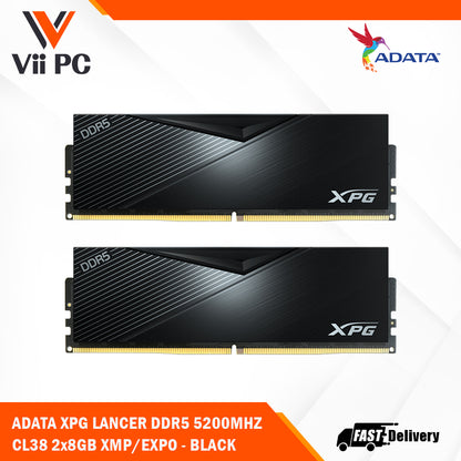 ADATA XPG LANCER DDR5 5200MHz CL38 2x8GB XMP/EXPO - BLACK/WHITE