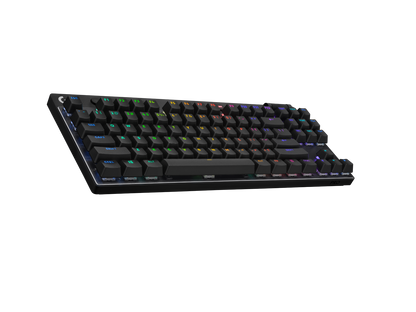 LOGITECH PRO X TKL LIGHTSPEED GAMING KEYBOARD - BLACK,WHITE,MAGENTA (GX-BROWN) 2Y