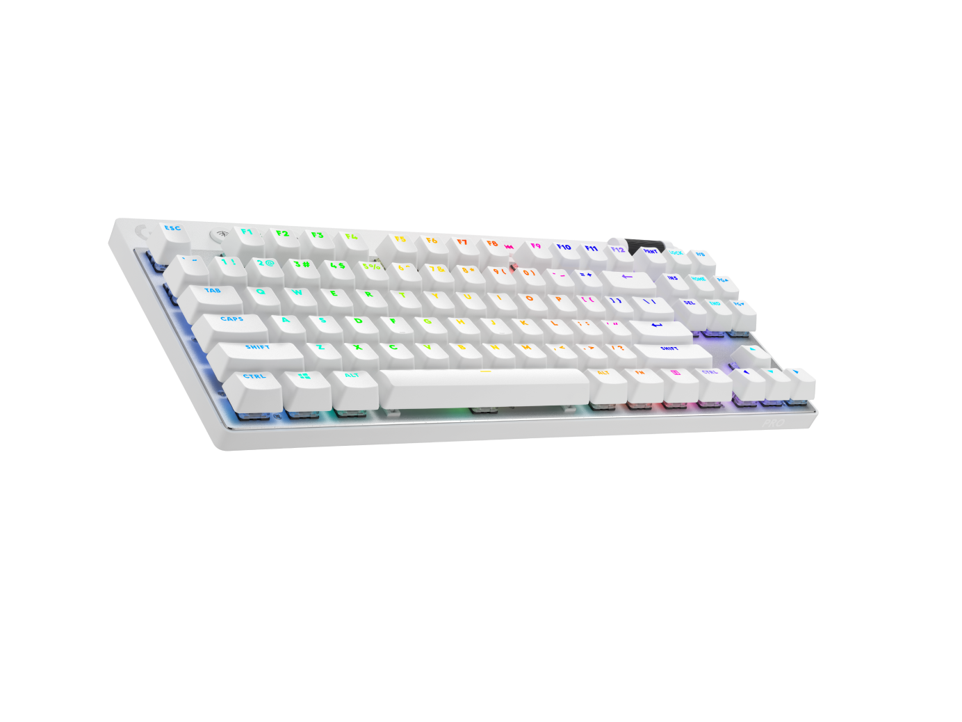 LOGITECH PRO X TKL LIGHTSPEED GAMING KEYBOARD - BLACK,WHITE,MAGENTA (GX-BROWN) 2Y