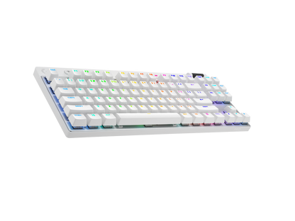 LOGITECH PRO X TKL LIGHTSPEED GAMING KEYBOARD - BLACK,WHITE,MAGENTA (GX-BROWN) 2Y