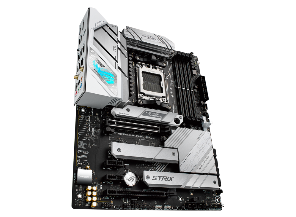 ASUS ROG STRIX LC II 240 ARGB AIO White Edition CPU Liquid Cooler + ROG STRIX B650-A GAMING WIFI 6E ATX Motherboard BUNDLE