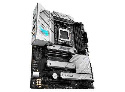 ASUS ROG STRIX LC II 240 ARGB AIO White Edition CPU Liquid Cooler + ASUS ROG STRIX B650-A GAMING WIFI 6E ATX Motherboard (AIO Cooler BUNDLE)