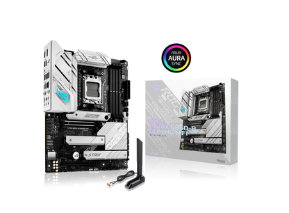 ASUS ROG STRIX LC II 240 ARGB AIO White Edition CPU Liquid Cooler + ASUS ROG STRIX B650-A GAMING WIFI 6E ATX Motherboard (AIO Cooler BUNDLE)