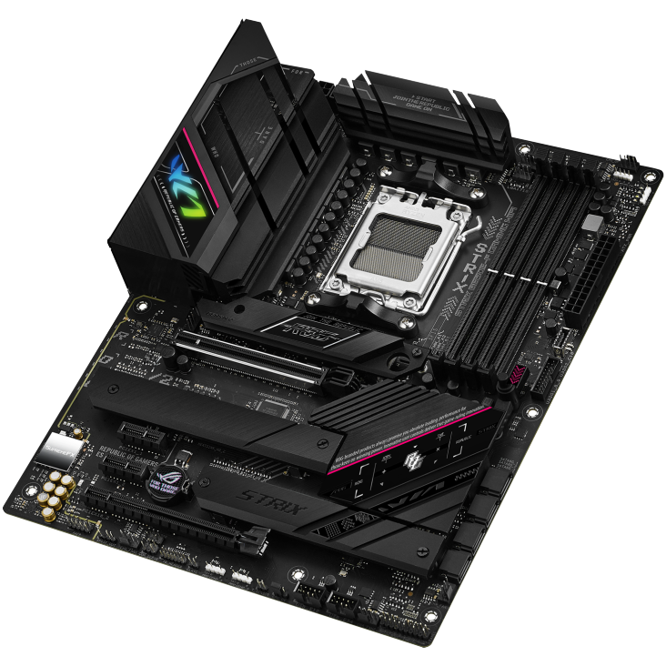 ASUS ROG STRIX B650E-F GAMING WIFI AM5 ATX Motherboard + AMD Ryzen 7 7800X3D (AM5) Processor BUNDLE