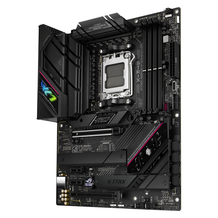 ASUS ROG STRIX B650E-F GAMING WIFI AM5 ATX Motherboard + AMD Ryzen 7 7800X3D (AM5) Processor BUNDLE