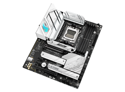 ASUS ROG STRIX LC II 240 ARGB AIO White Edition CPU Liquid Cooler + ASUS ROG STRIX B650-A GAMING WIFI 6E ATX Motherboard (AIO Cooler BUNDLE)