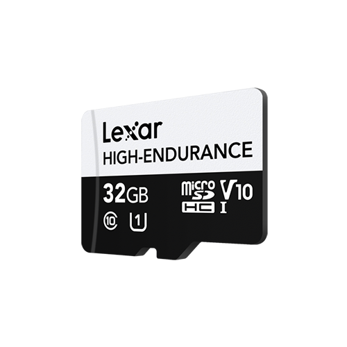 Lexar High-Endurance microSDHC/microSDXC UHS-I(U1/U3) Memory Card 32GB or 64GB or 128GB Up to 100MB/s READ, Up to 45MB/s or 35MB/s or 30MB/s WRITE, 4K(Fast Video Capture), 1080P FULL-HD, 24/7 video monitoring, High Durability