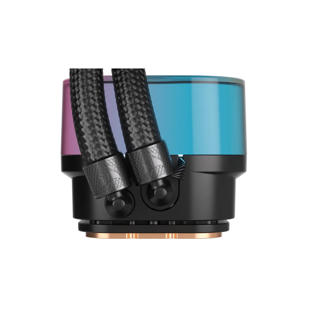 CORSAIR iCUE LINK H100i RGB BLACK/WHITE Liquid CPU Cooler - QX120 RGB Fans,240mm Radiator