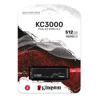Kingston KC3000 - M.2 PCIe 2280 Gen 4x4 NVMe SSD - 512GB/1024GB/2048GB/4096GB