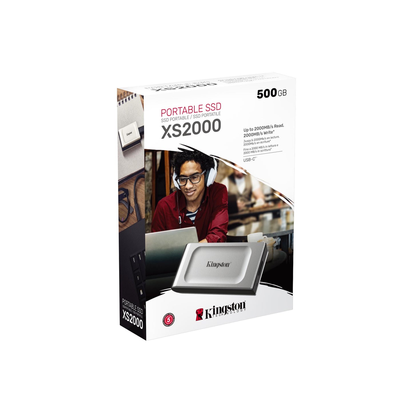 Kingston XS2000 Portable SSD - 500GB/1000GB/2000GB/4000GB