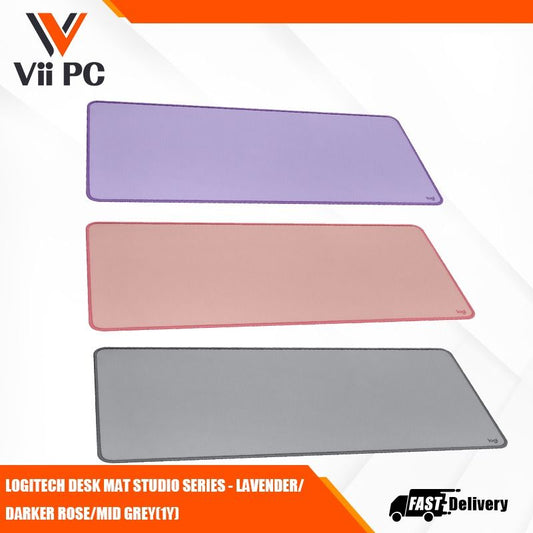 LOGITECH DESK MAT STUDIO SERIES - LAVENDER DARKER ROSE MID GREY (1Y)