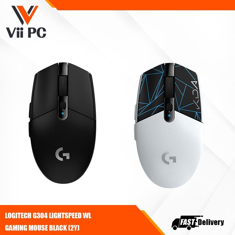 LOGITECH G304 LIGHTSPEED WL GAMING MOUSE BLACK WHITE (2Y)