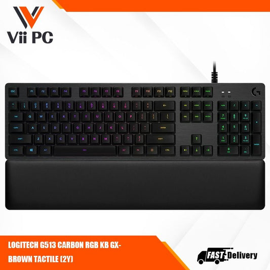 LOGITECH G513 CARBON RGB KB GX-BROWN TACTILE (2Y)