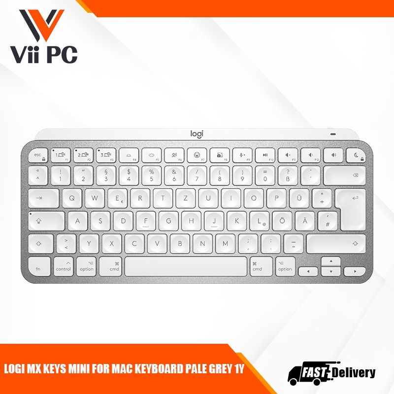 LOGITECH MX KEYS MINI FOR MAC KEYBOARD PALE GREY 1Y