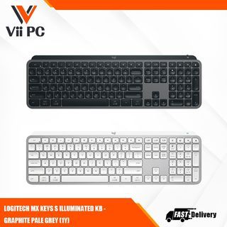 LOGITECH MX KEYS S ILLUMINATED KB - GRAPHITE PALE GREY (1Y)