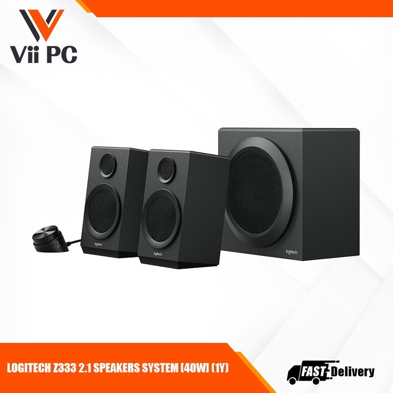 LOGITECH Z333 2.1 SPEAKERS SYSTEM [40W] (1Y)