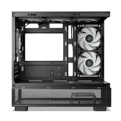 TECWARE INFINITY M ARGB - Omni Link DUAL TEMPERED GLASS MATX CASE - 3 x Omni Link ARGB Fans Included(2 side 1 rear), 360mm radiator(3x 120mm)