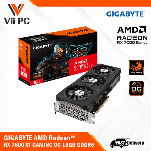 GIGABYTE AMD Radeon™ RX 7600 XT/RX7600XT/RX 7600XT GAMING OC 16GB GDDR6 PCI-E 4.0 ATX Graphics Cards
